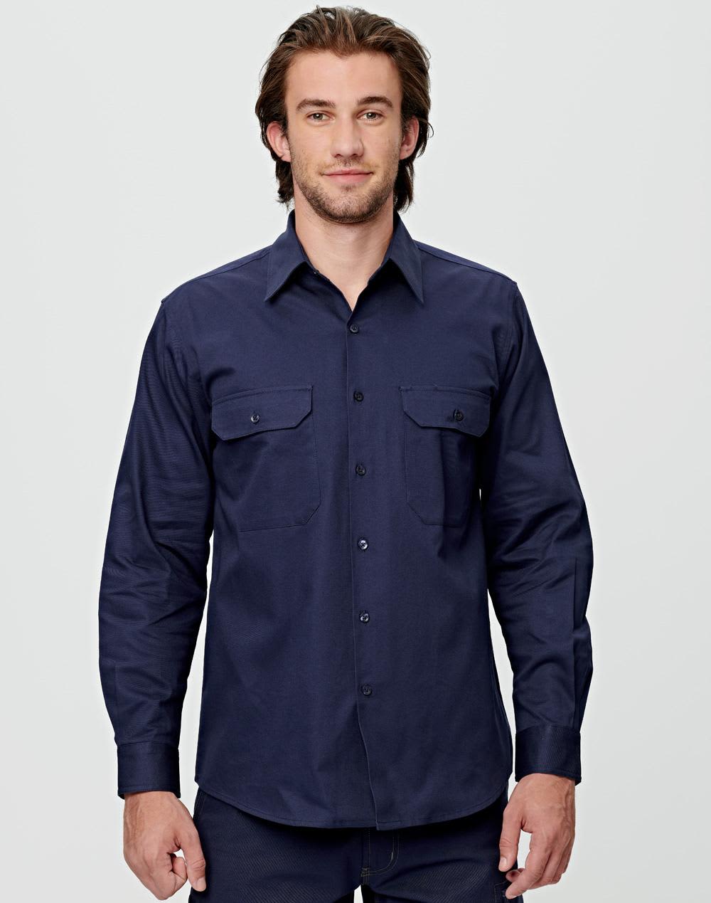[WT04(WDS/L)] drill shirt pocket pen holder L/S