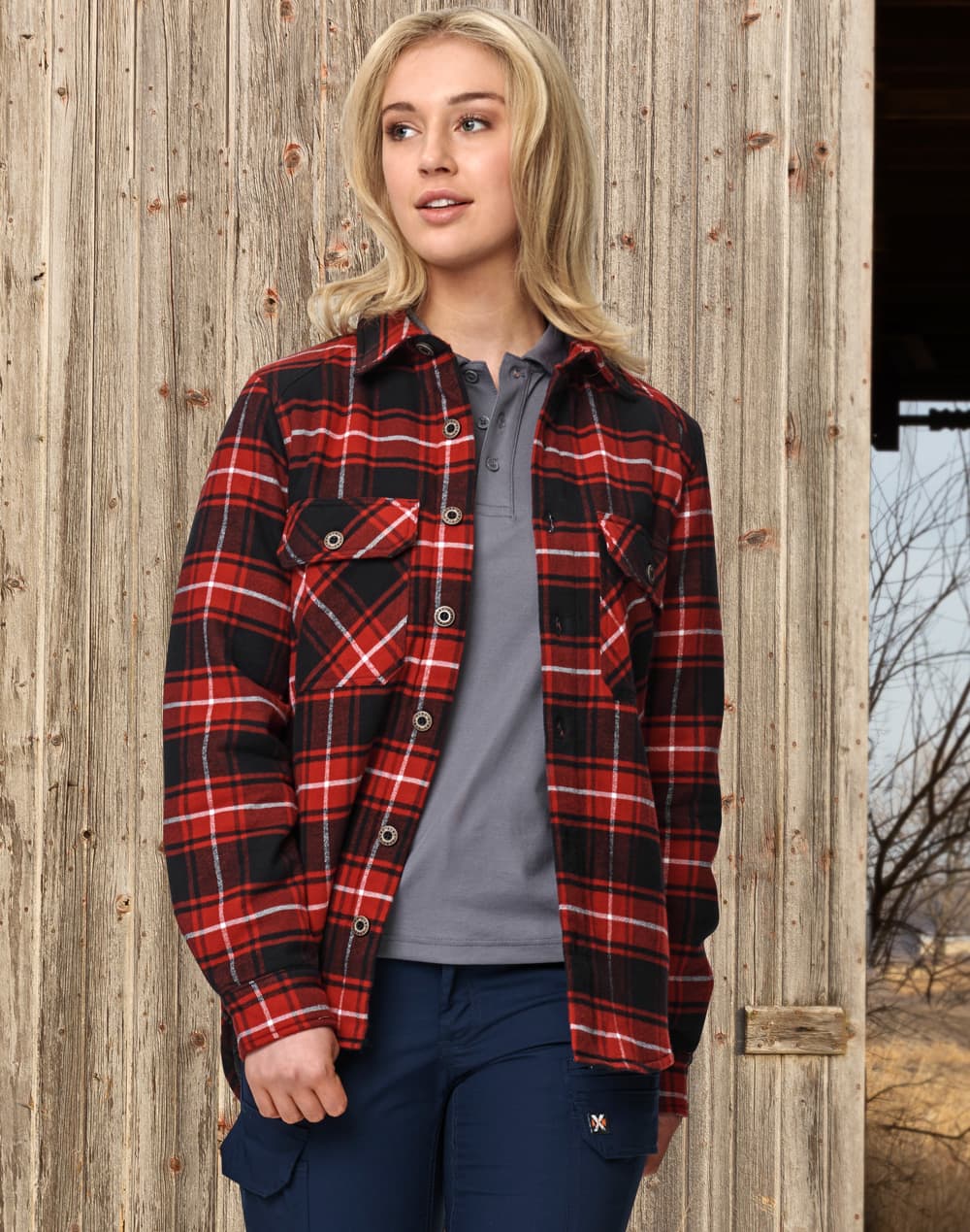 Adults' Quilted Flannel Shirt SH-WT07