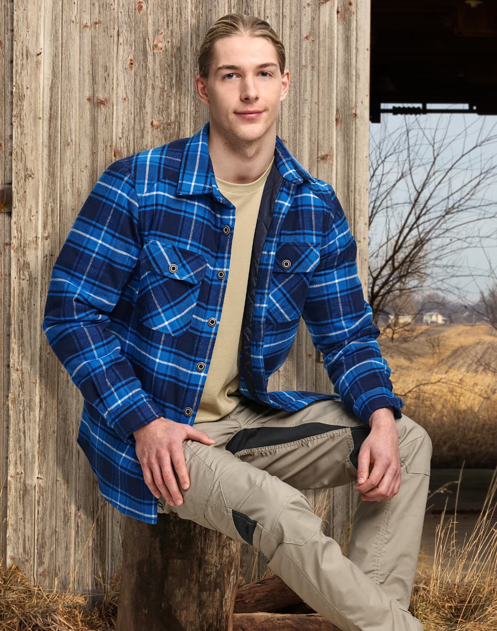 Adults' Quilted Flannel Shirt SH-WT07