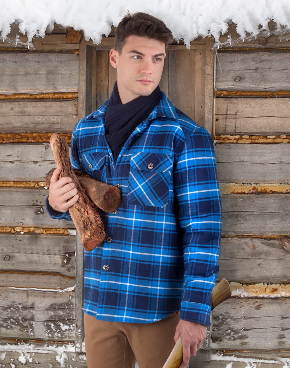 Adults' Quilted Flannel Shirt SH-WT07