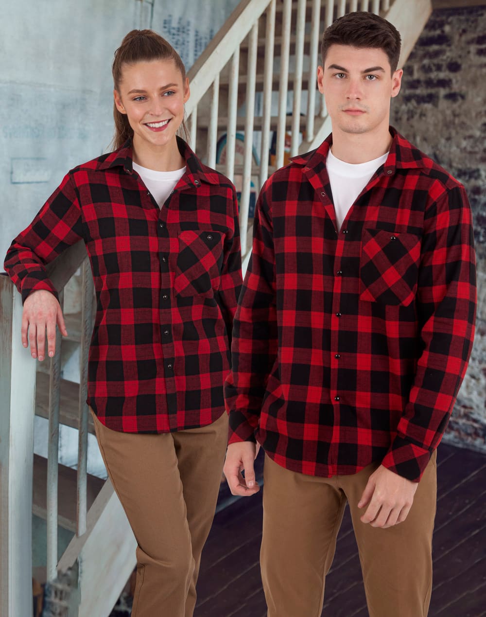 Unisex Flannel Plaid Shirt SH-WT11