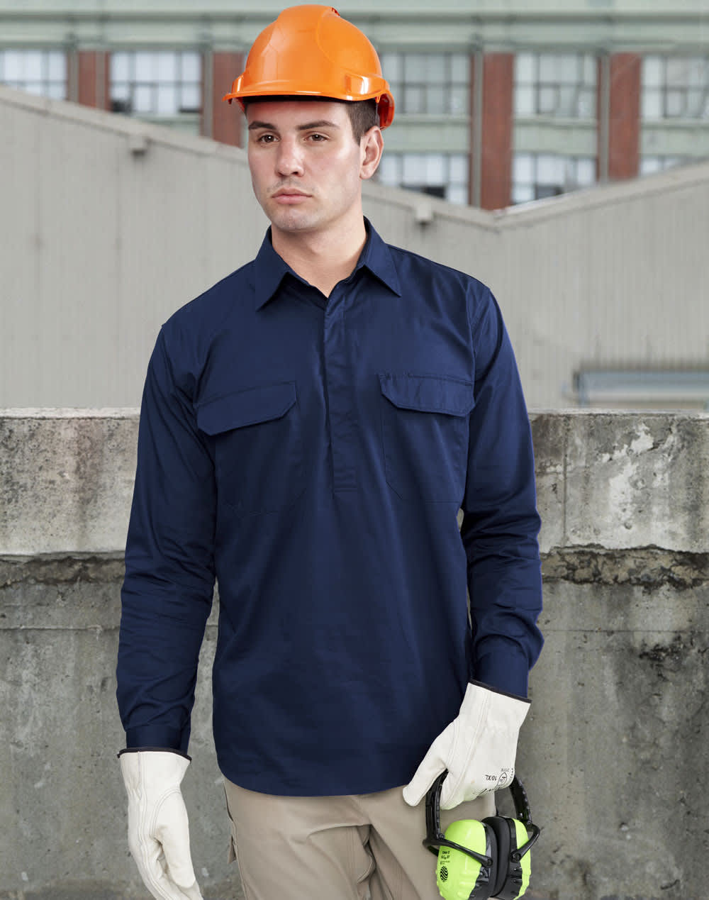Cool-Breeze Closed Front L/S Work Shirt SH-WT12