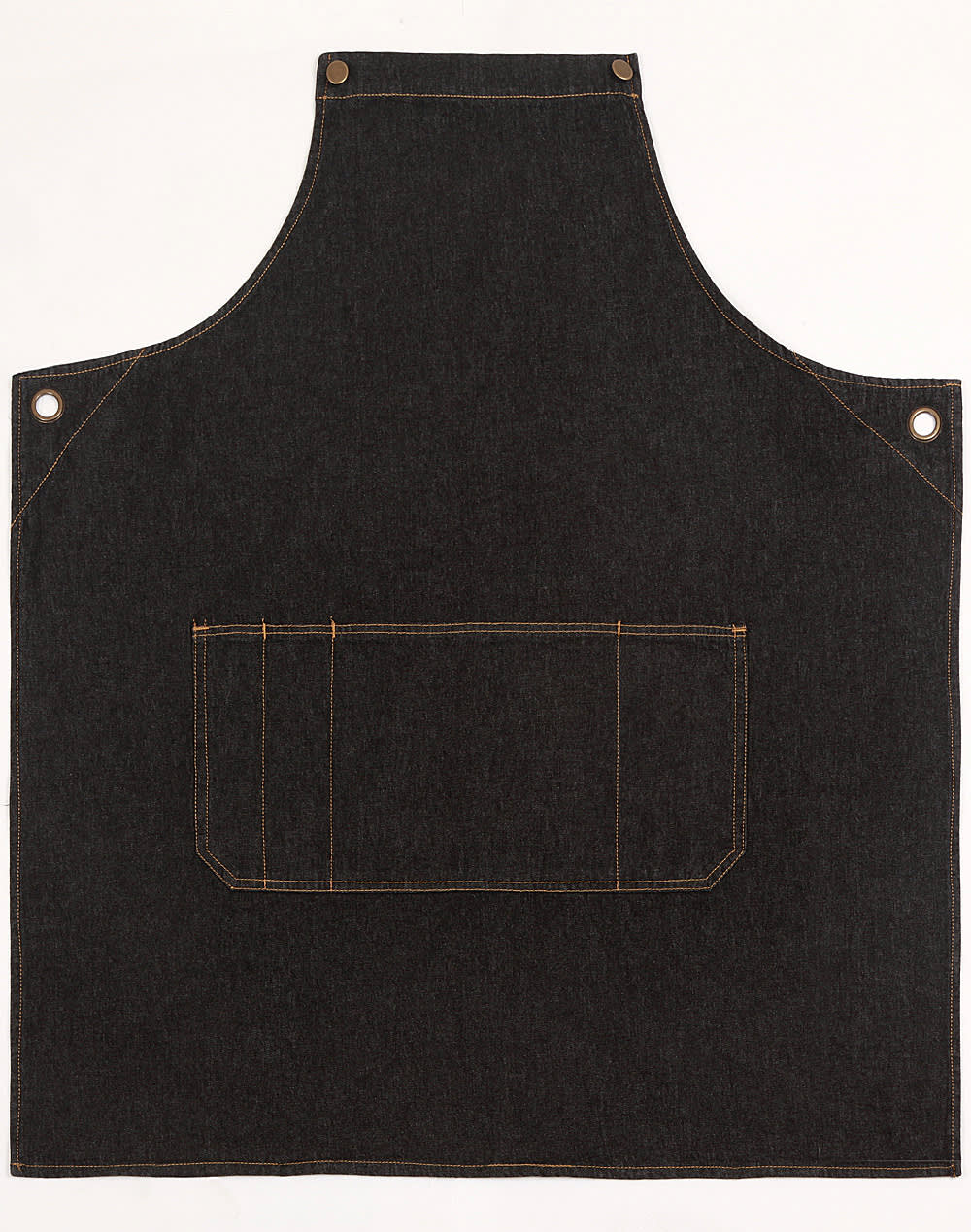 Denim Bib Apron AP09 | Black