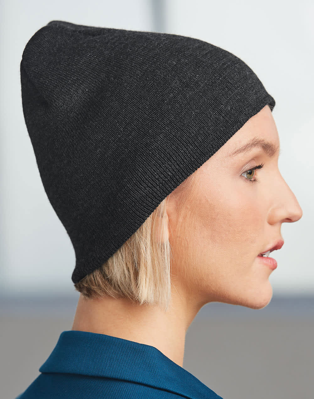 Alternative view of Acrylic Knitted Marl Beanie
