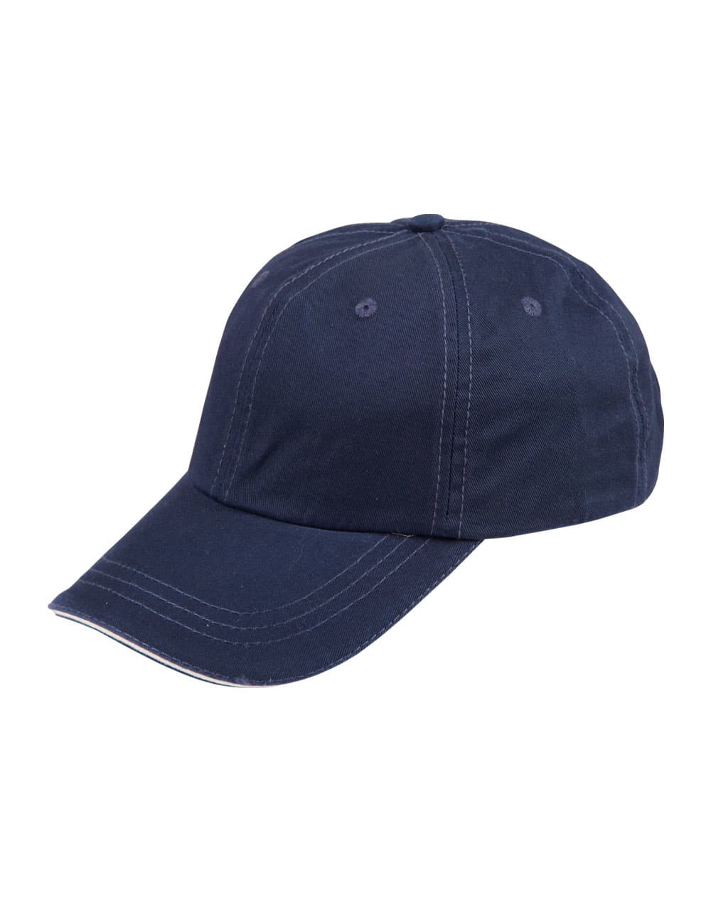 Alternative view of Washed polo cotton unstructured cap sandwich cap