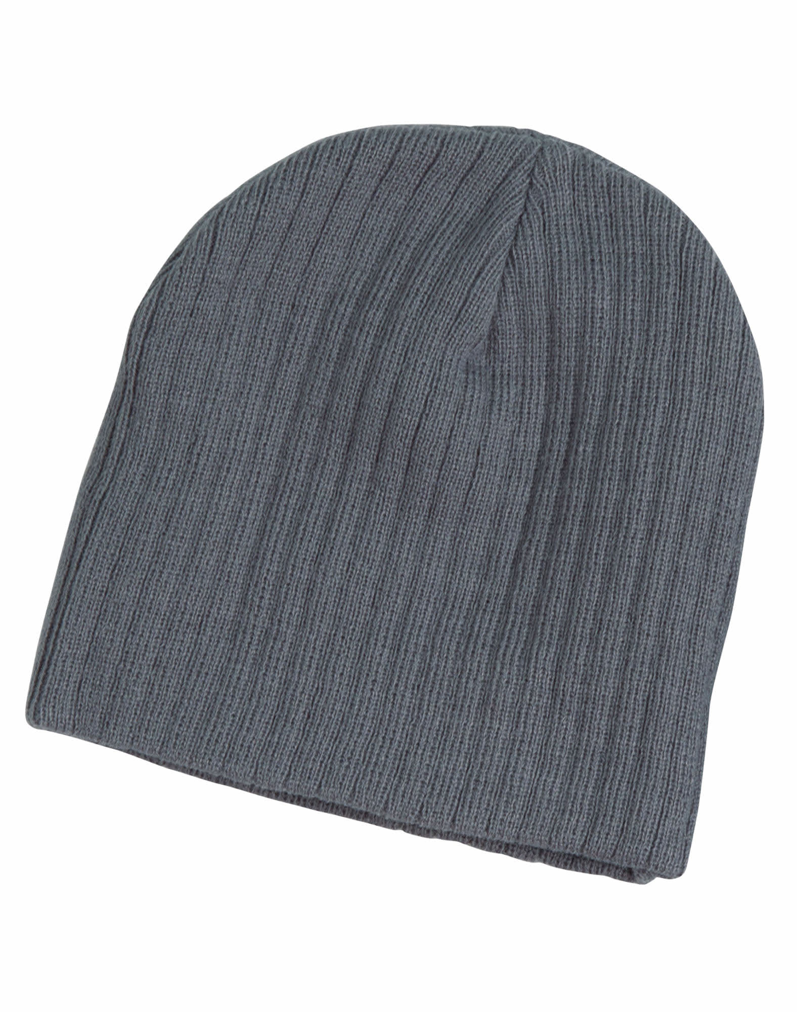 Alternative view of Acrylic knit beanie with cable row feature