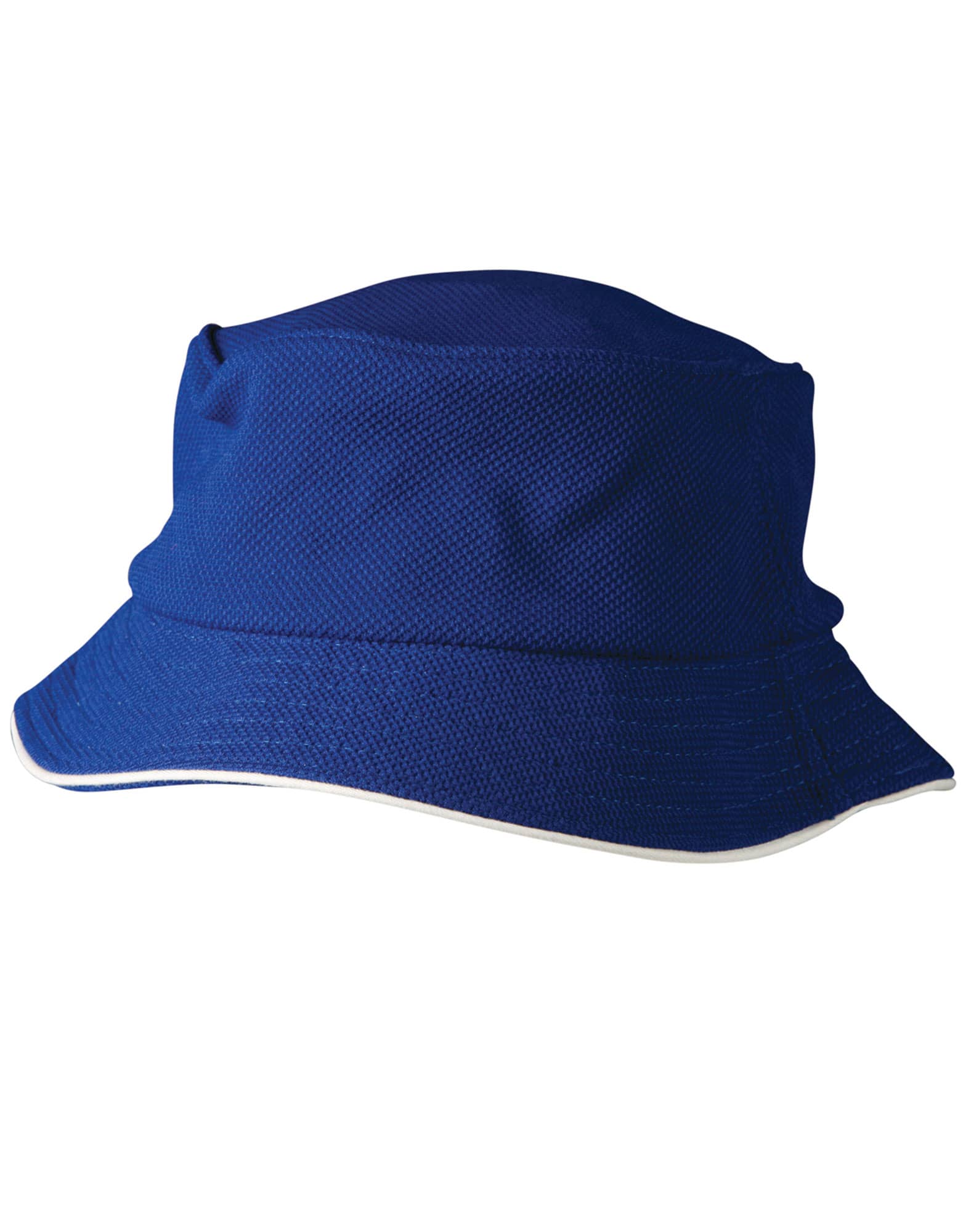 Alternative view of Pique mesh with sandwich trim bucket hat