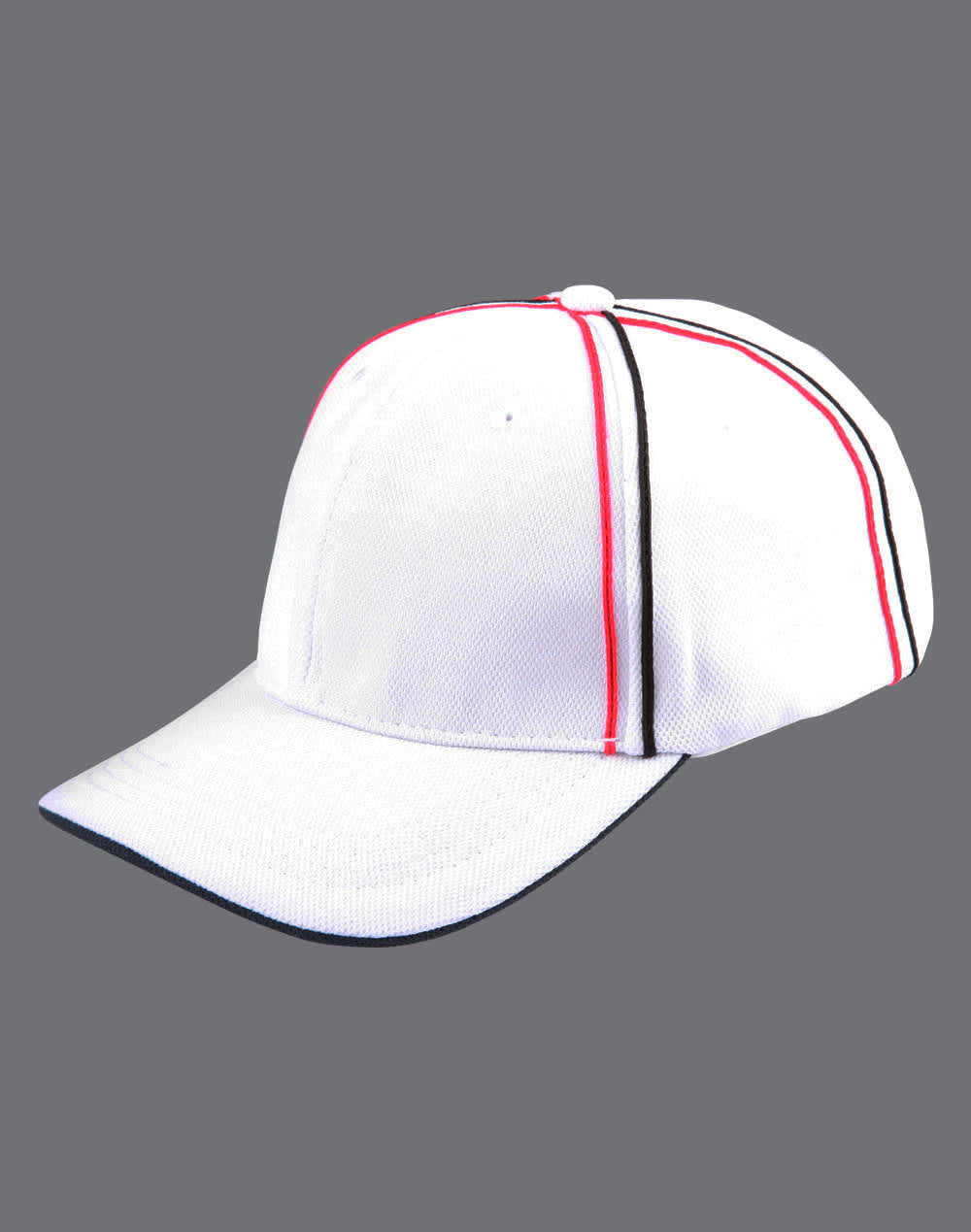 Tri Colour Pique Mesh Cap