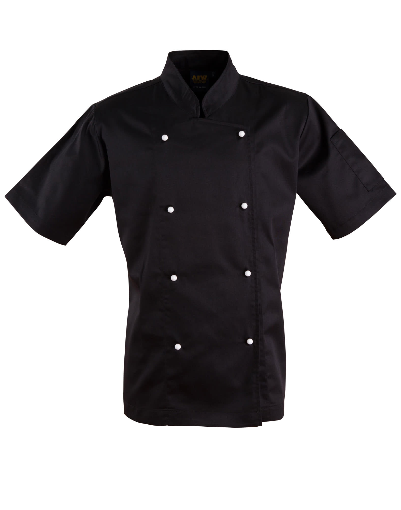 Traditional Chefs Short Sleeve Jacket CJ02 | Black