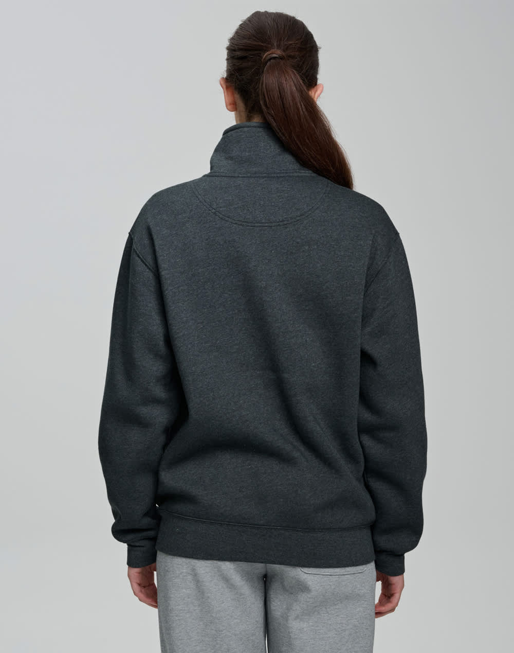 1/2 zip collar fleecy sweat SH-FL02