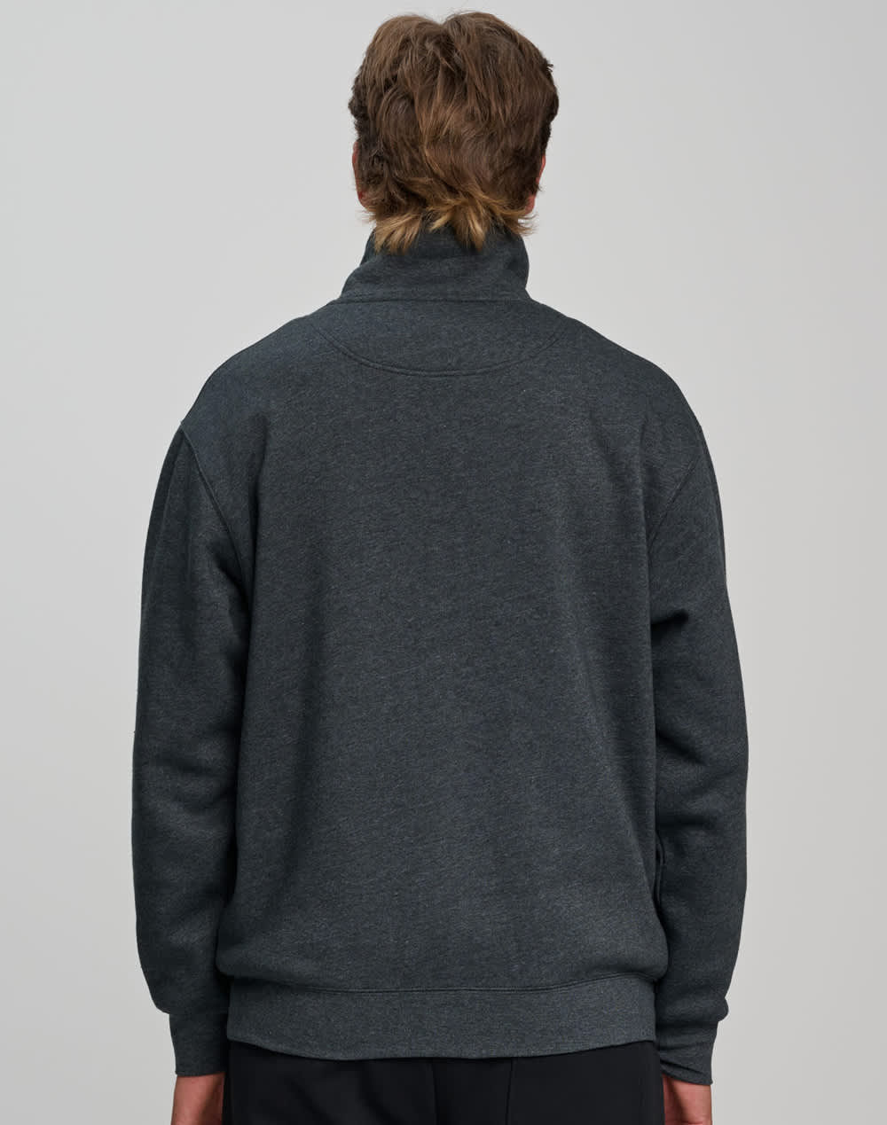 1/2 zip collar fleecy sweat SH-FL02