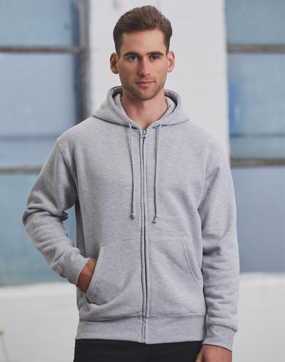 Mens Full-zip Fleecy Hoodie FL03 | 