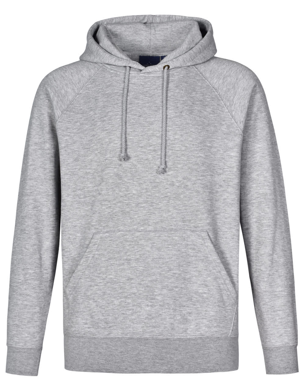 Mens Close Front Fleecy Hoodie FL07 | Grey