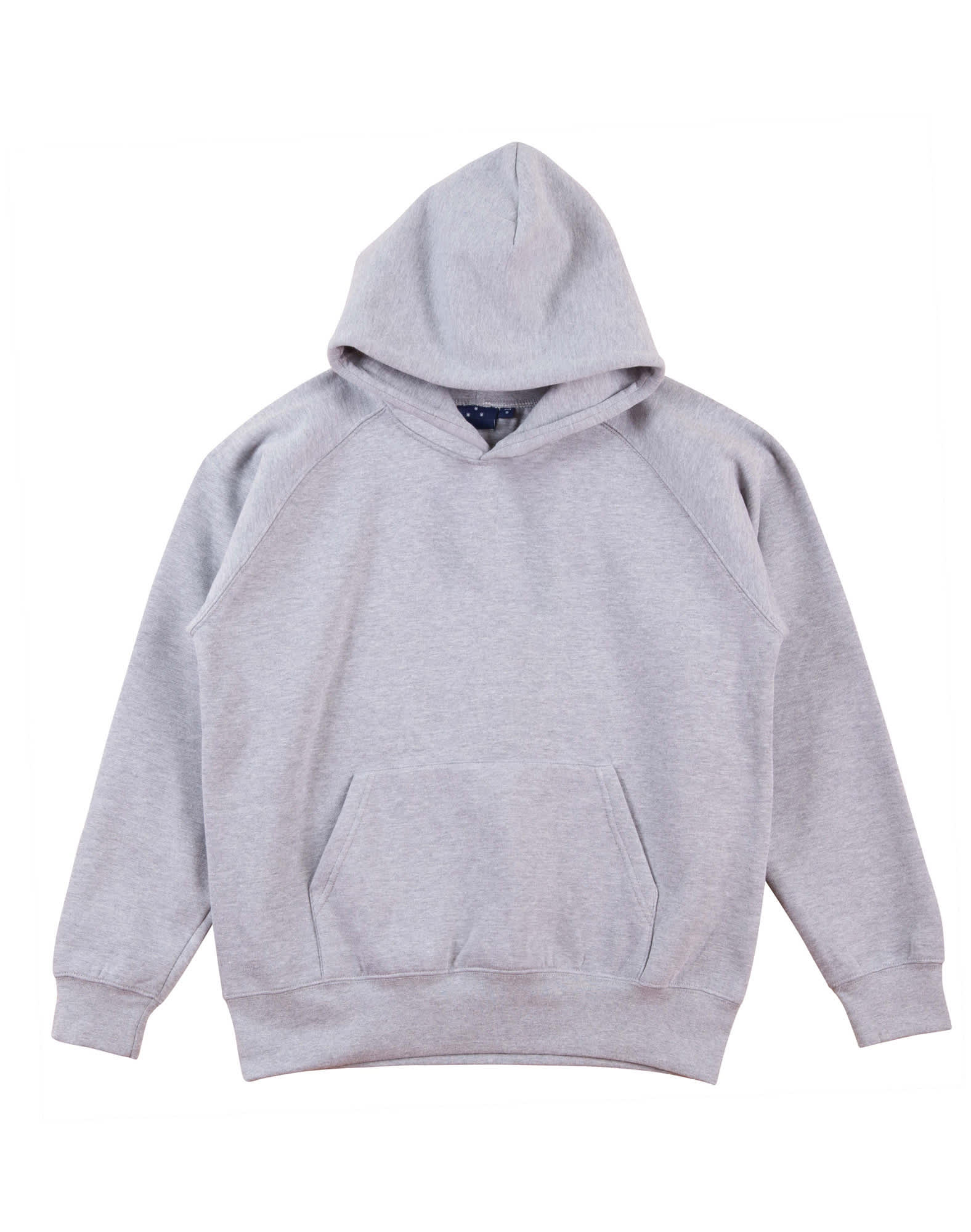 Kids Close Front Fleecy Hoodie FL07K | Grey