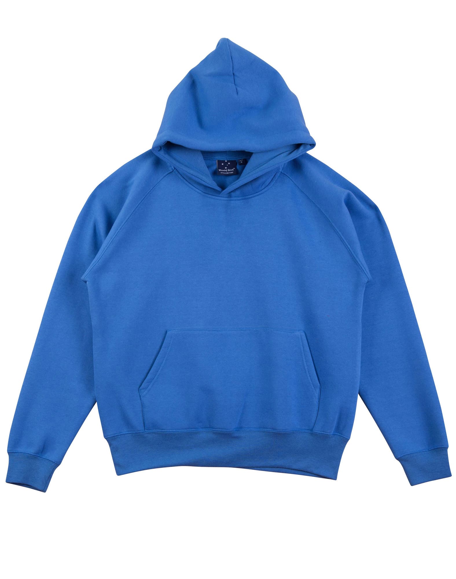 Kids Close Front Fleecy Hoodie FL07K | Royal