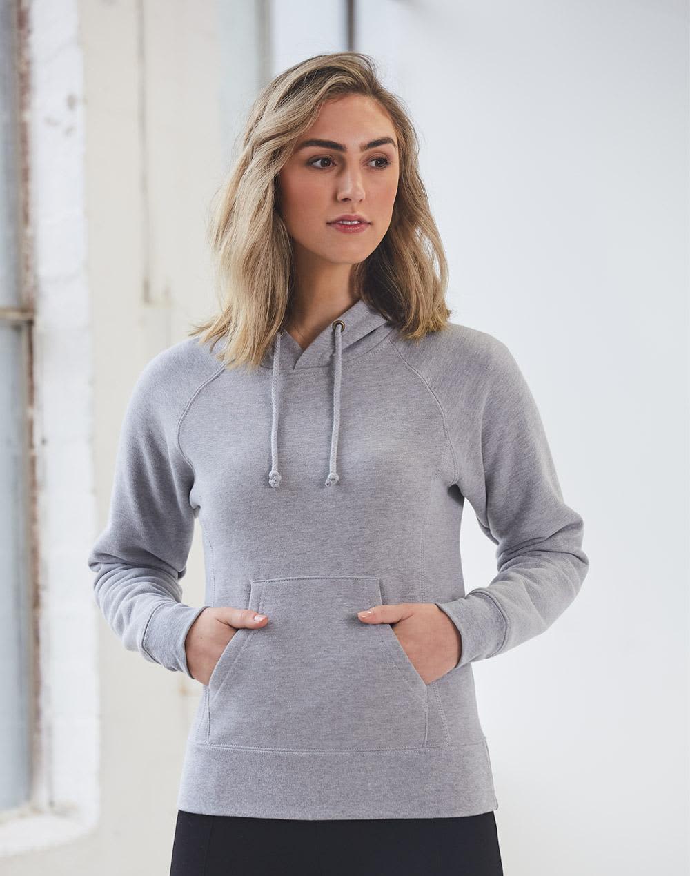 Ladies Close Front Fleecy Hoodie FL08