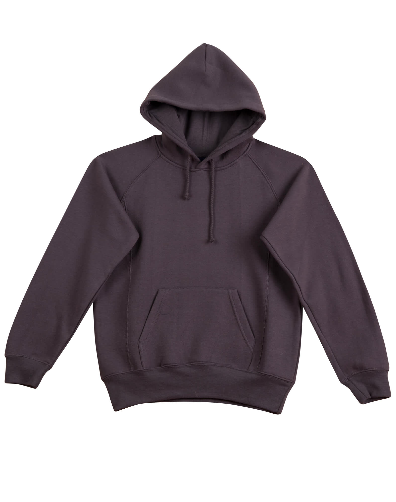 Ladies Close Front Fleecy Hoodie FL08 | Charcoal