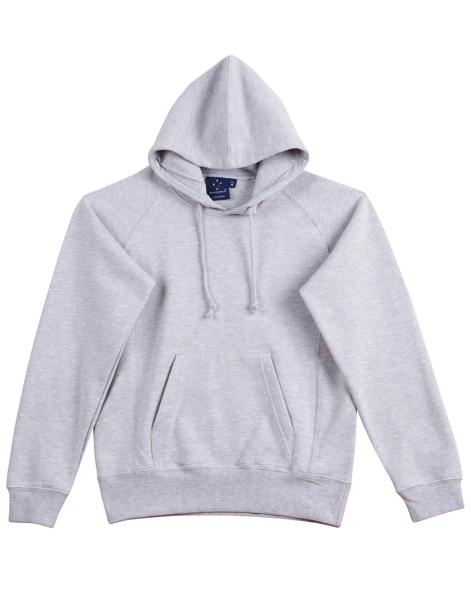 Ladies Close Front Fleecy Hoodie FL08 | Grey