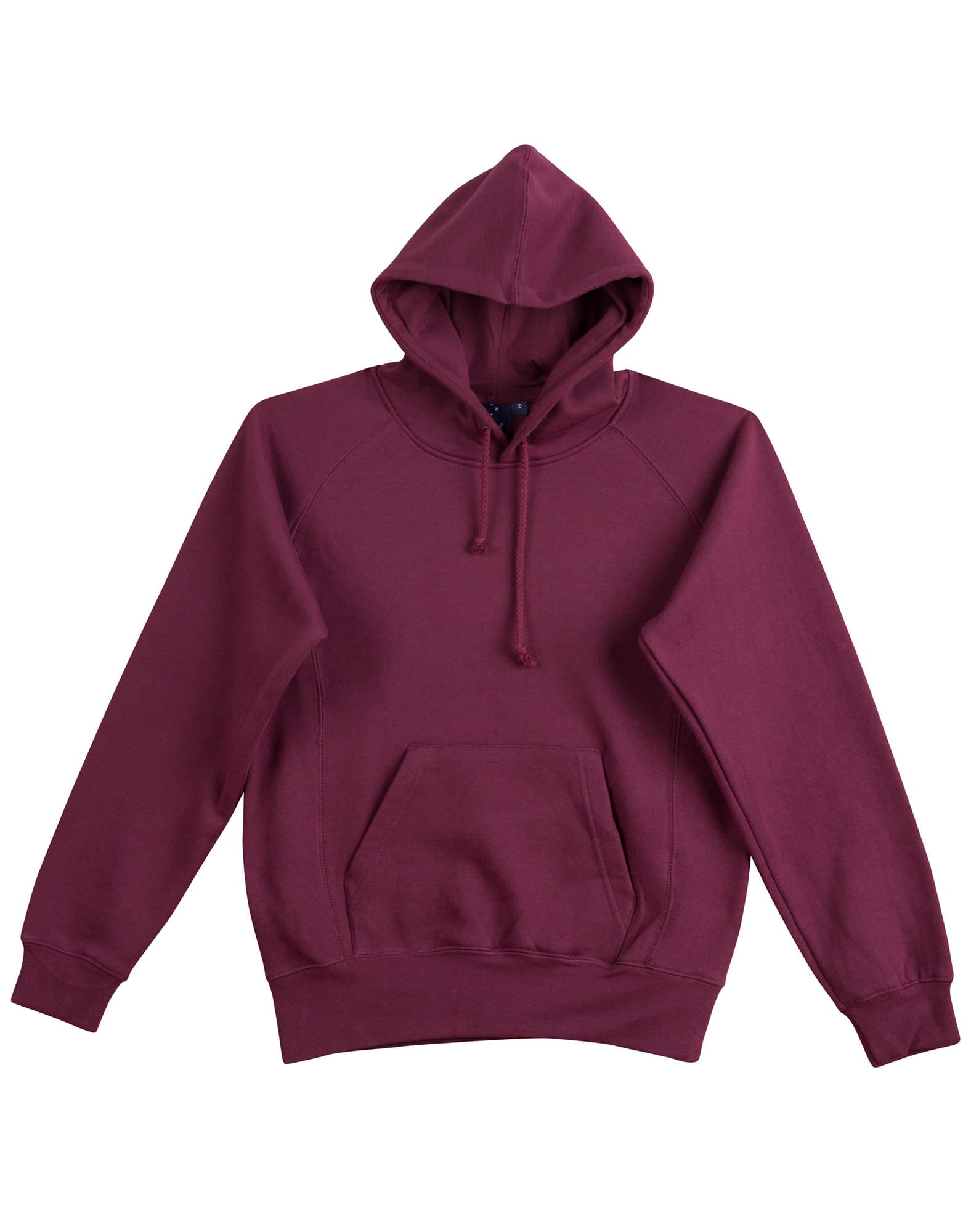 Ladies Close Front Fleecy Hoodie FL08 | Maroon