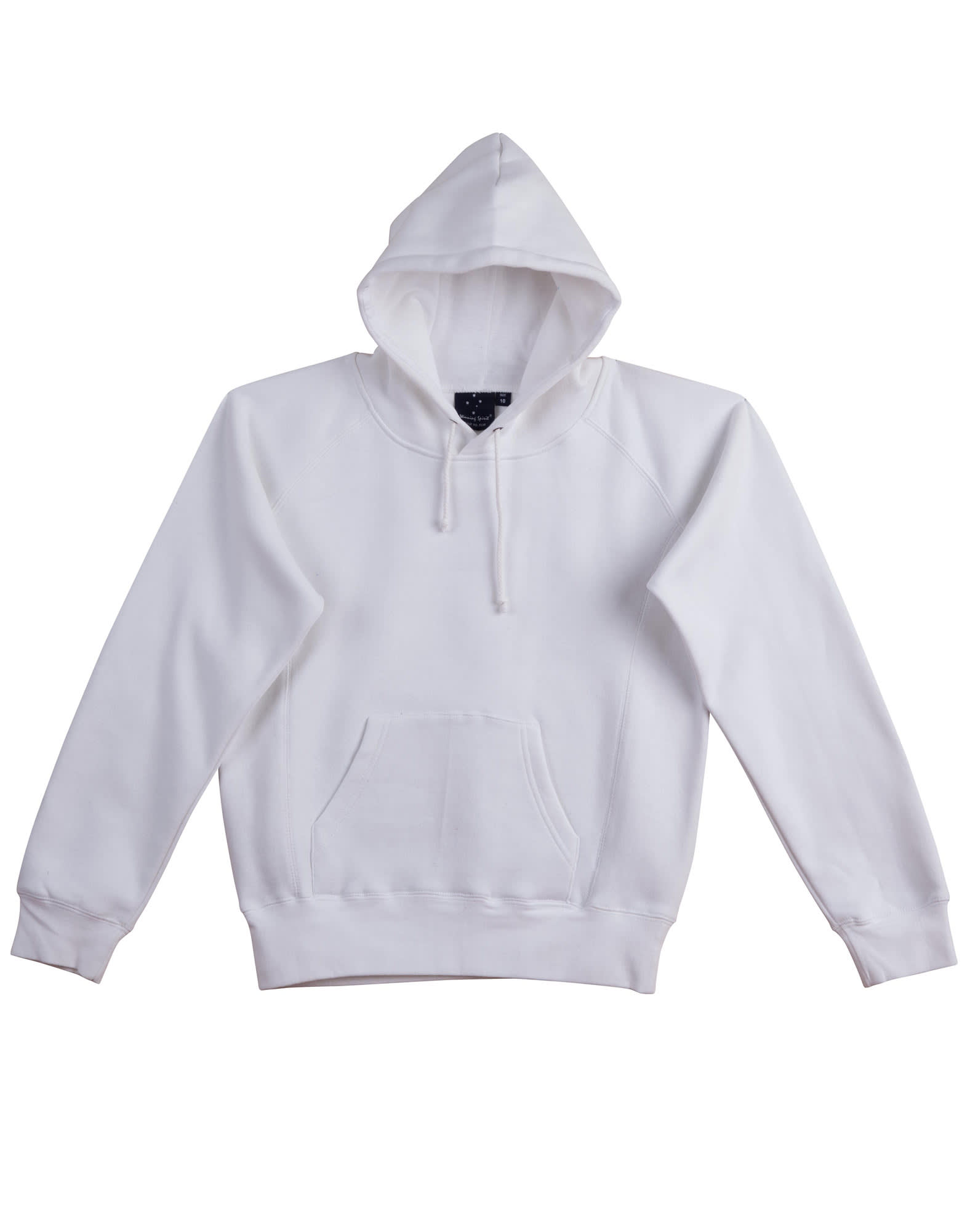 Ladies Close Front Fleecy Hoodie FL08 | White