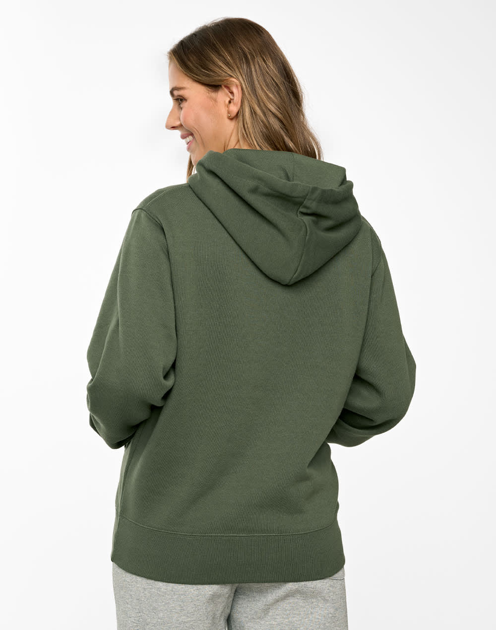 Adult's Close Front  Contrast Fleecy Hoodie SH-FL09