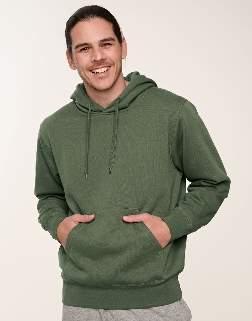 Adult's Close Front  Contrast Fleecy Hoodie SH-FL09