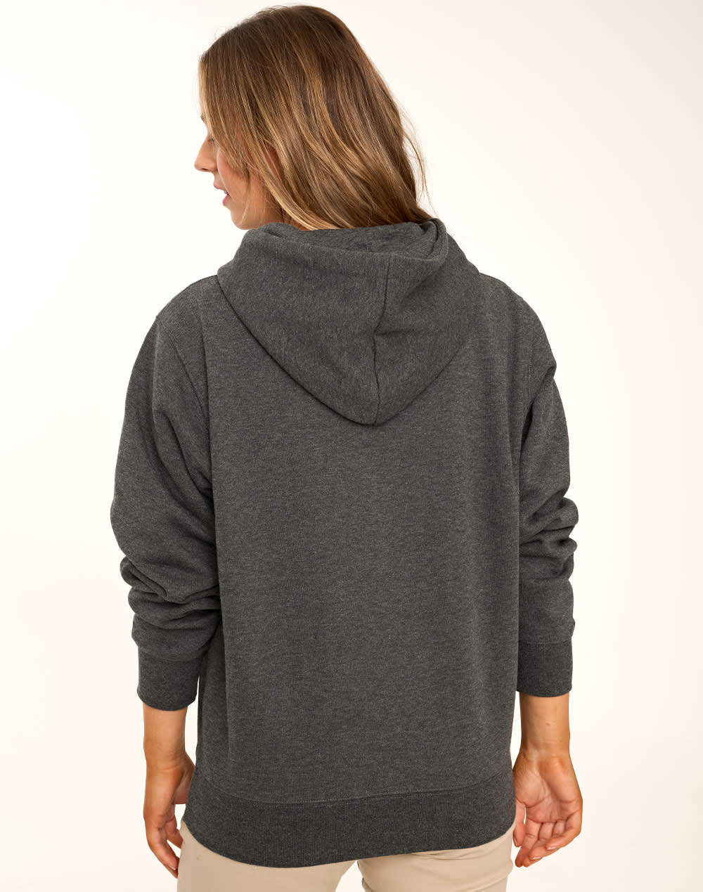 Adult's Close Front  Contrast Fleecy Hoodie SH-FL09