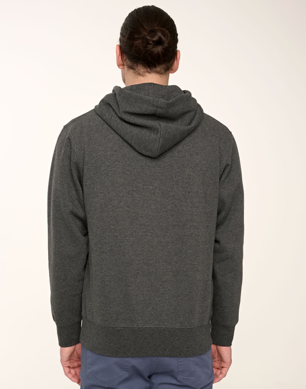 Adult's Close Front  Contrast Fleecy Hoodie SH-FL09