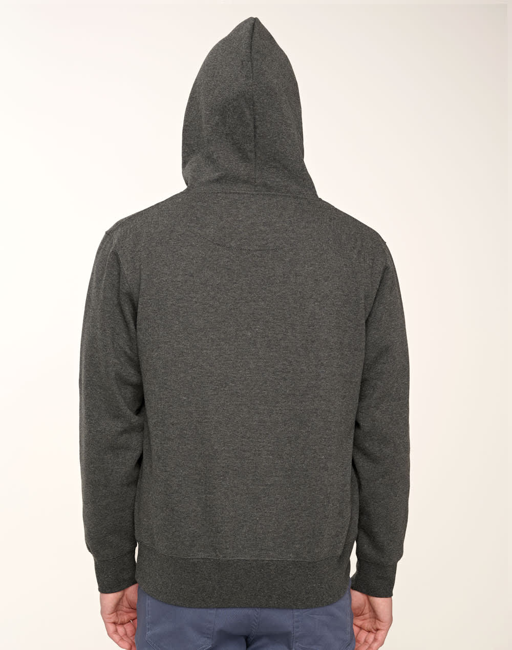 Adult's Close Front  Contrast Fleecy Hoodie SH-FL09