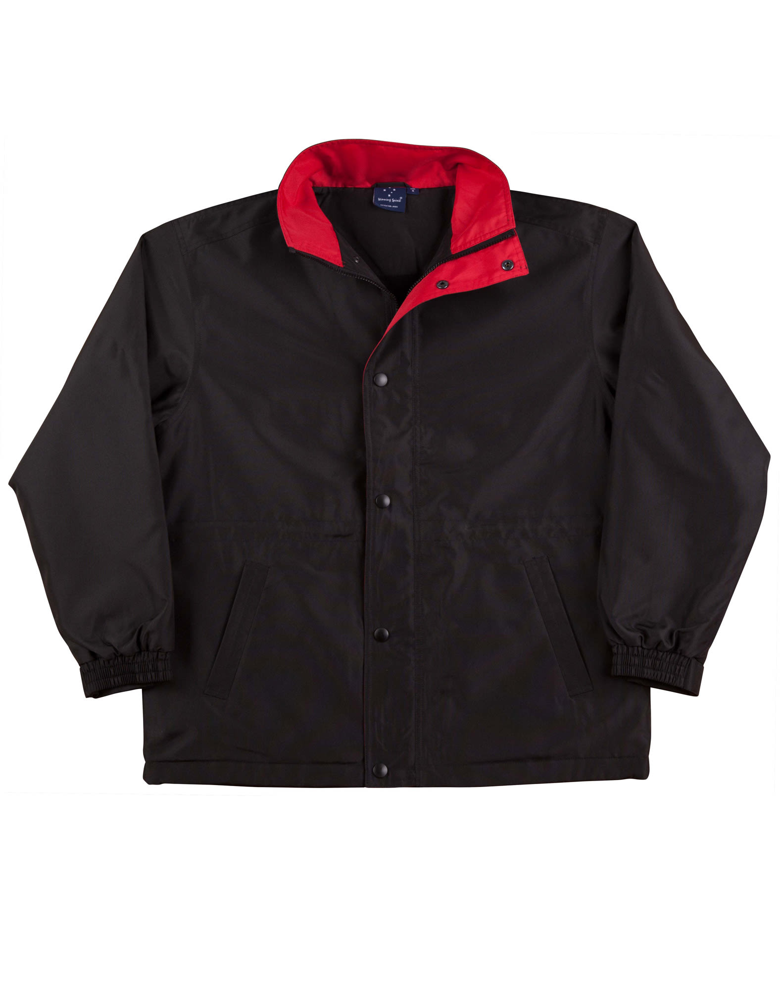 Kids Unisex Stadium Jacket JK01K | Black/Red