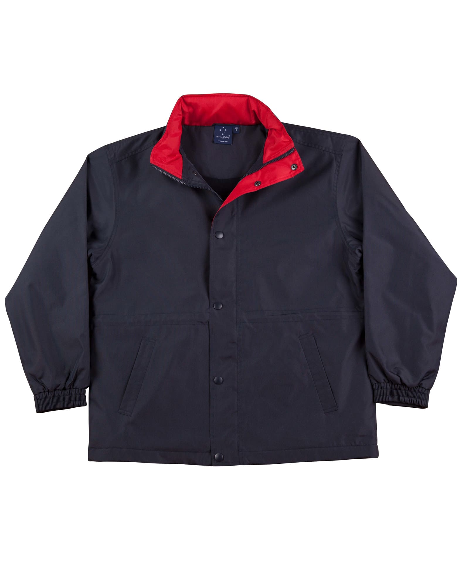 Kids Unisex Stadium Jacket JK01K | Navy/Red