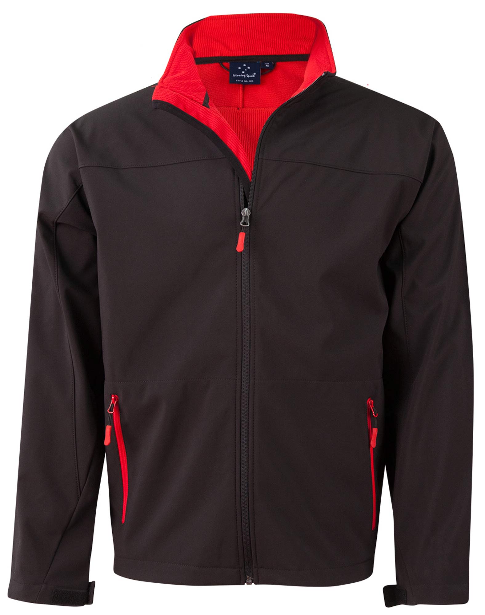 Mens SoftshellTM Sports Jacket JK15 | Black/Red