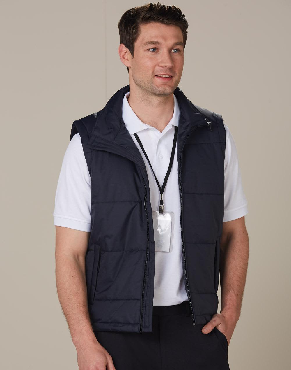 Mens Nylon Rip-stop Padded Vest JK29