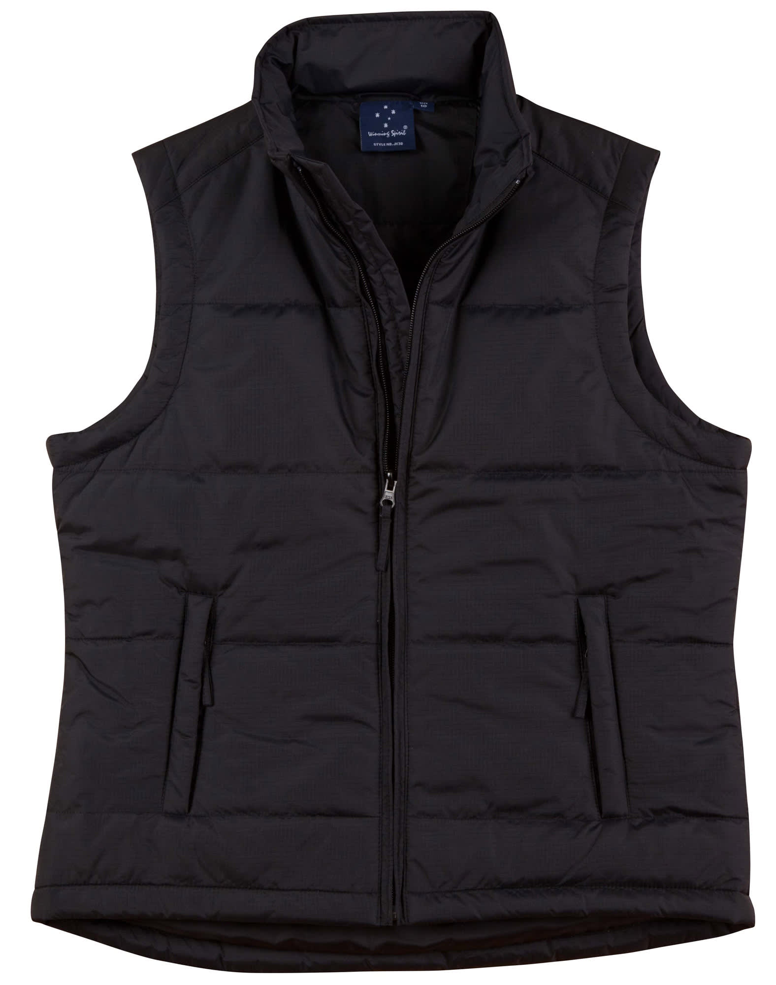 Ladies Nylon Ripstop Padded Vest JK30 | Black