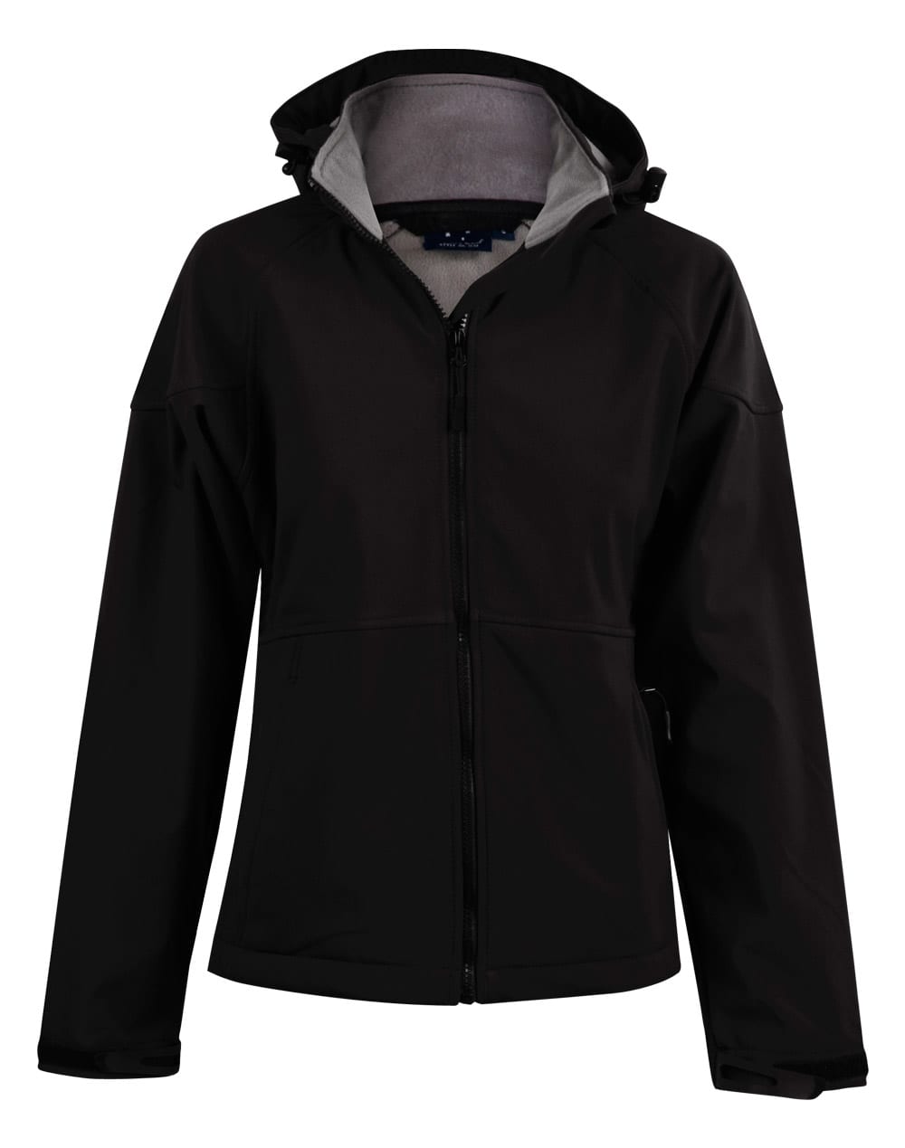 Ladies Softshell Hood Jacket JK34 | Black/Charcoal