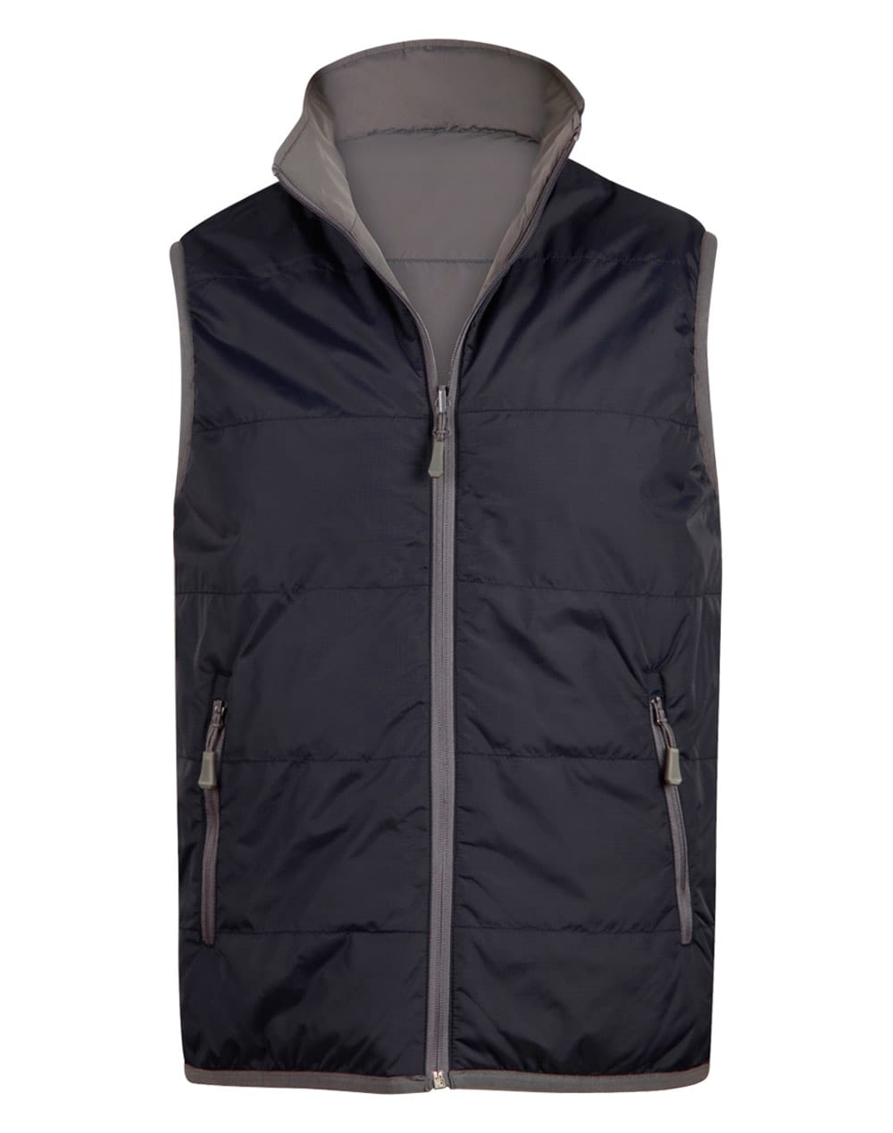 Mens Versatile Reversible Vest JK37 | Navy/Grey