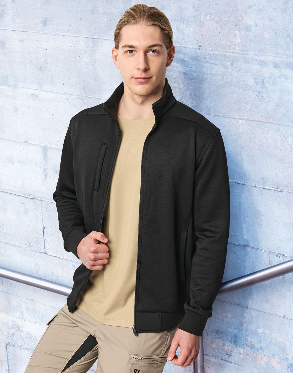 Mens Jacquard Fleece Bomber Jacket JK57 | 