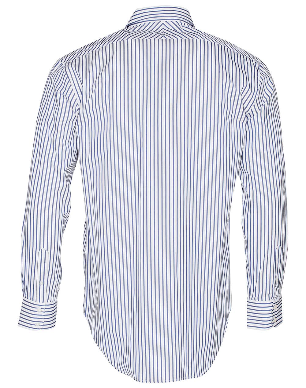 Mens Sateen Stripe Long Sleeve Shirt M7310L | 