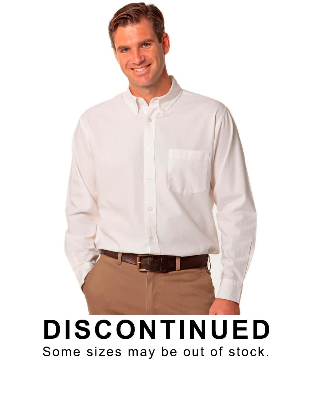 Men’s Washed Oxford Long Sleeve Shirt