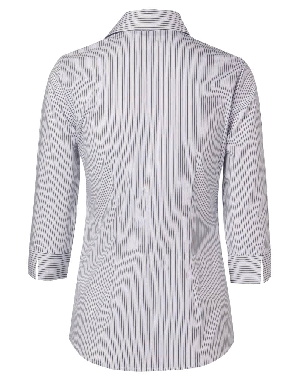 Women's Ticking Stripe 3/4 Sleeve Shirt SH-M8200Q