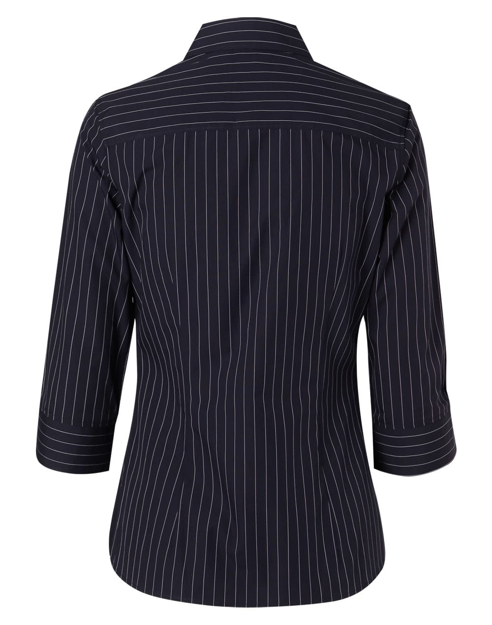 Women's Pin Stripe 3/4 Sleeve Shirt SH-M8223