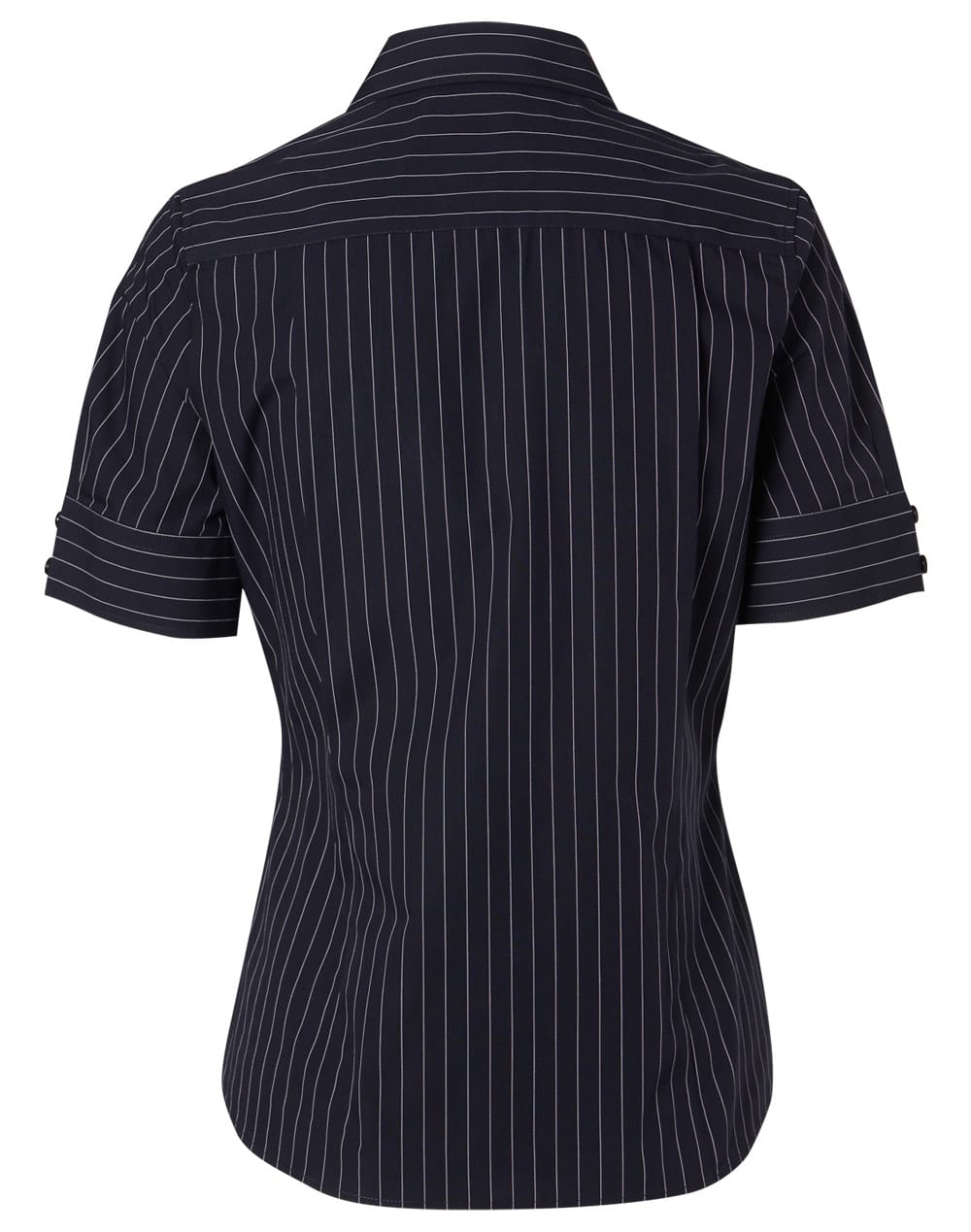 Women's Pin Stripe Short Sleeve Shirt SH-M8224