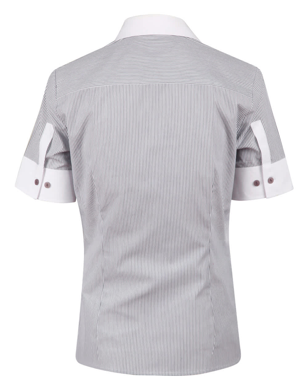 Women's Tic Stripe Short Sleeve Shirt SH-M8261