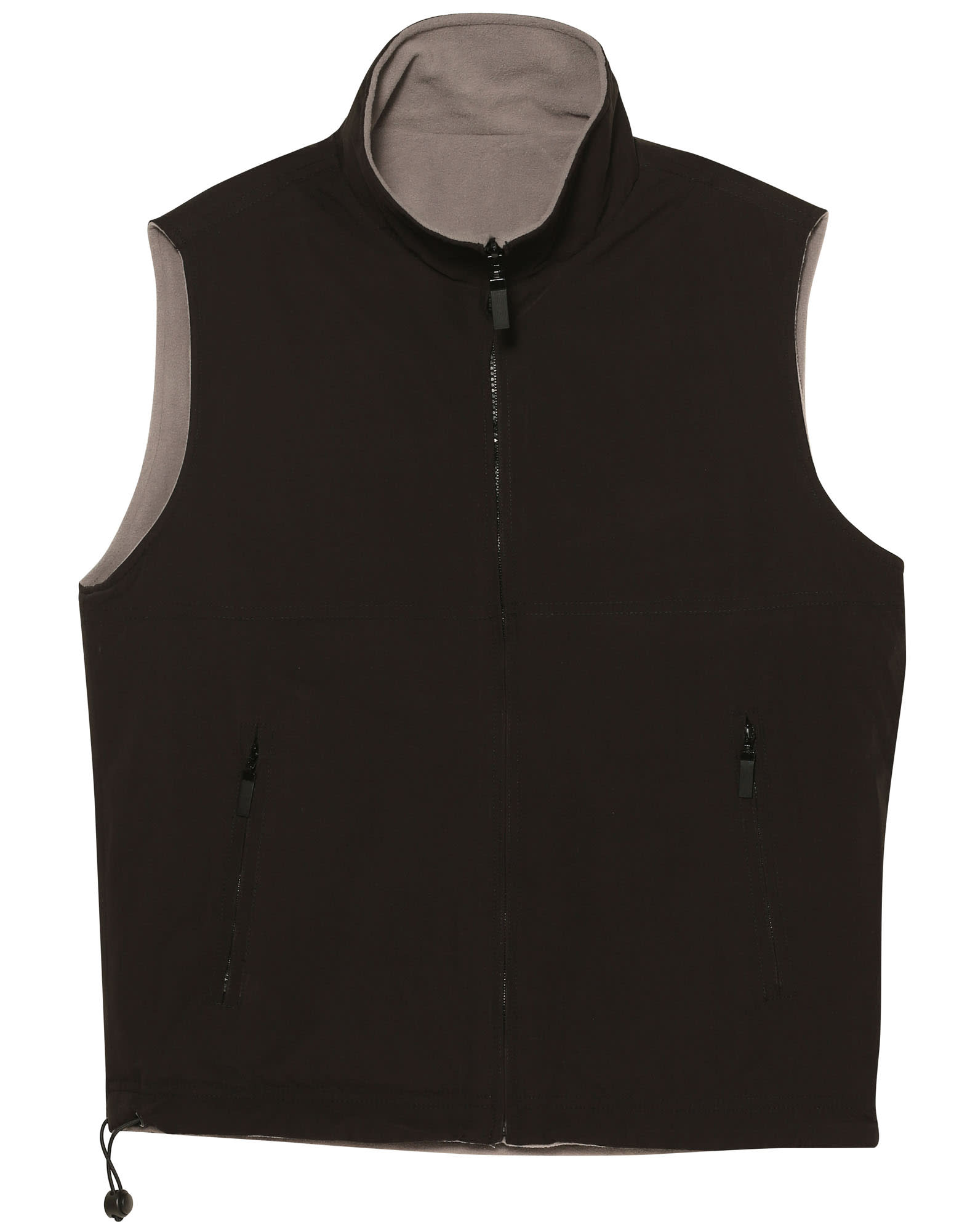 Unisex Reversible Vest PF04A | Black/Grey