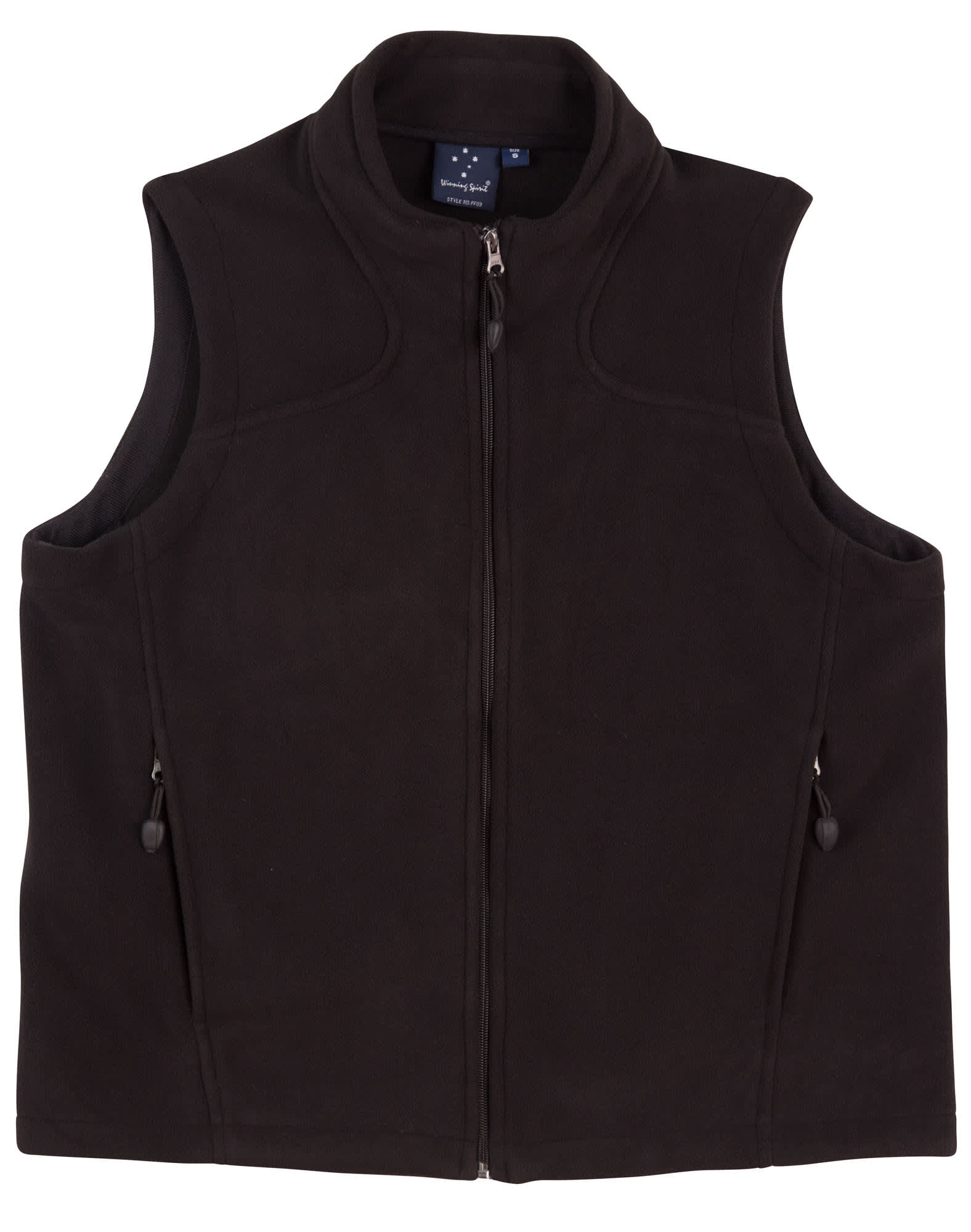 Kids Bonded Fleece Vest PF09K | Black