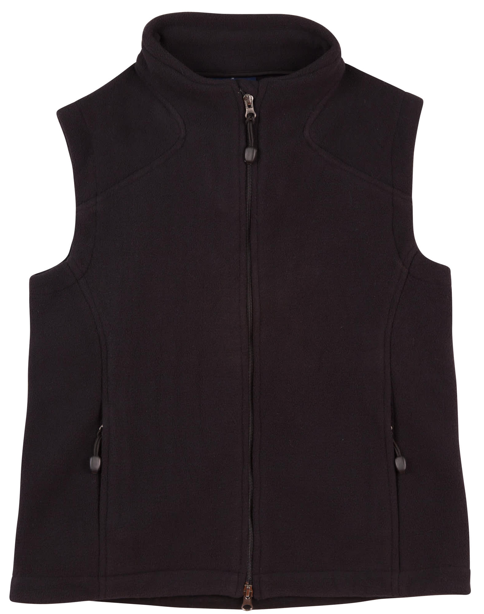 Ladies Bonded Fleece Vest PF10 | Black