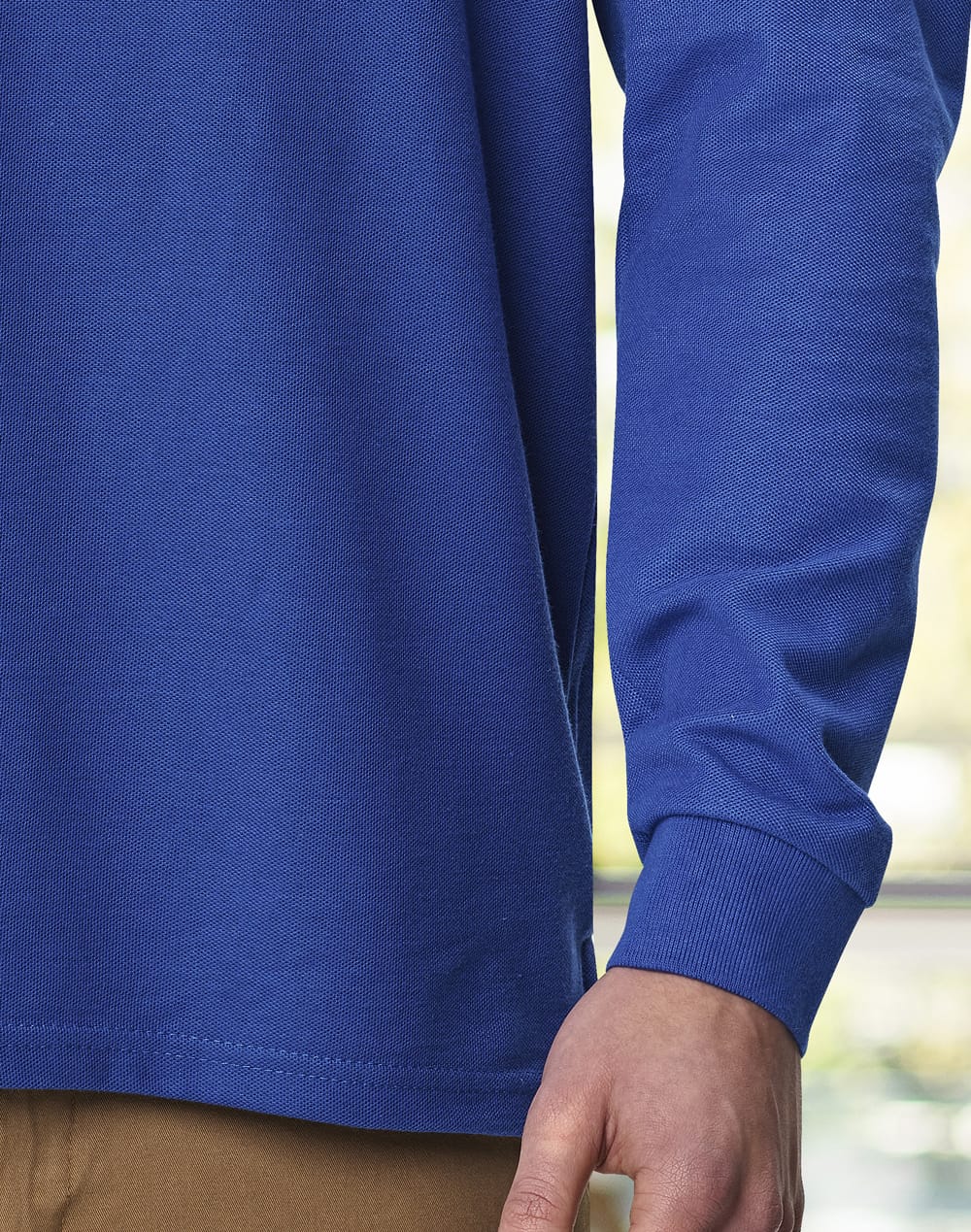 Unisex Poly/Cotton Pique Long Sleeve Polo PS12 | 