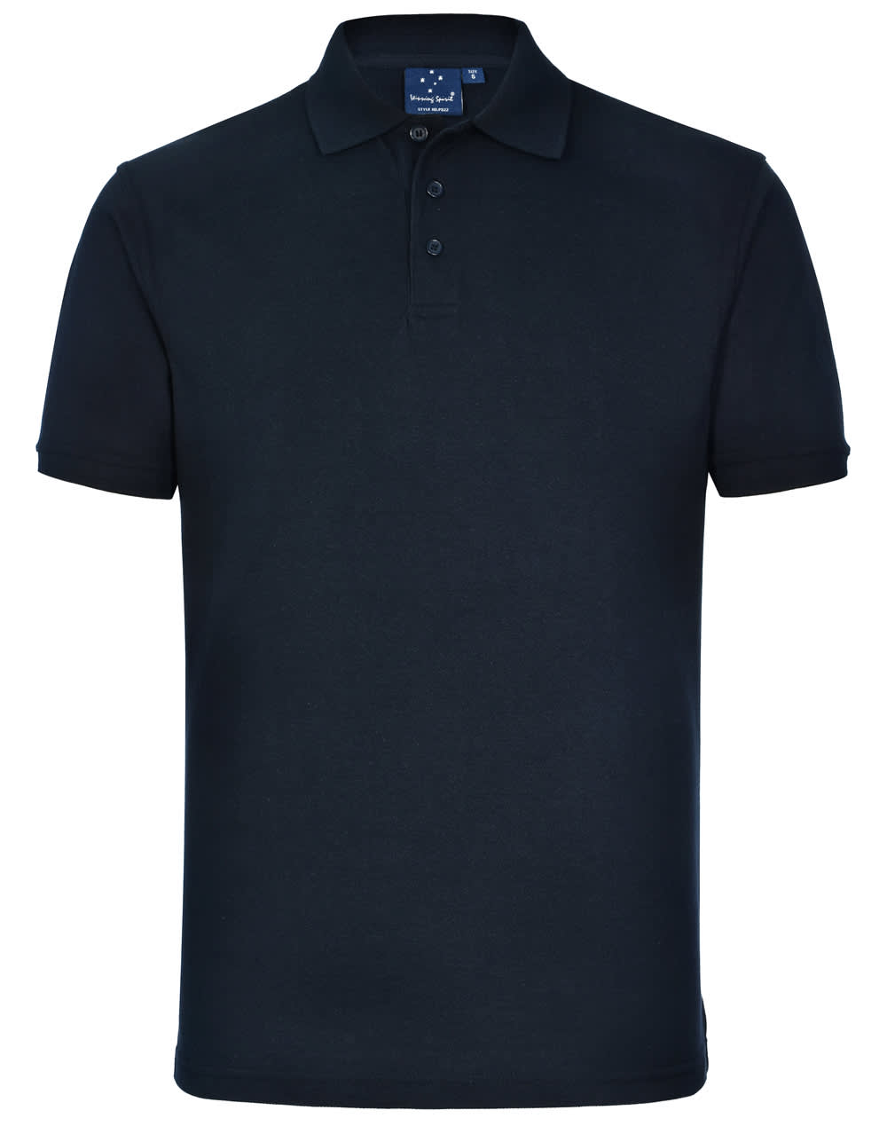 Mens Tight Pique Knit Short Sleeve Polo PS22 | Navy