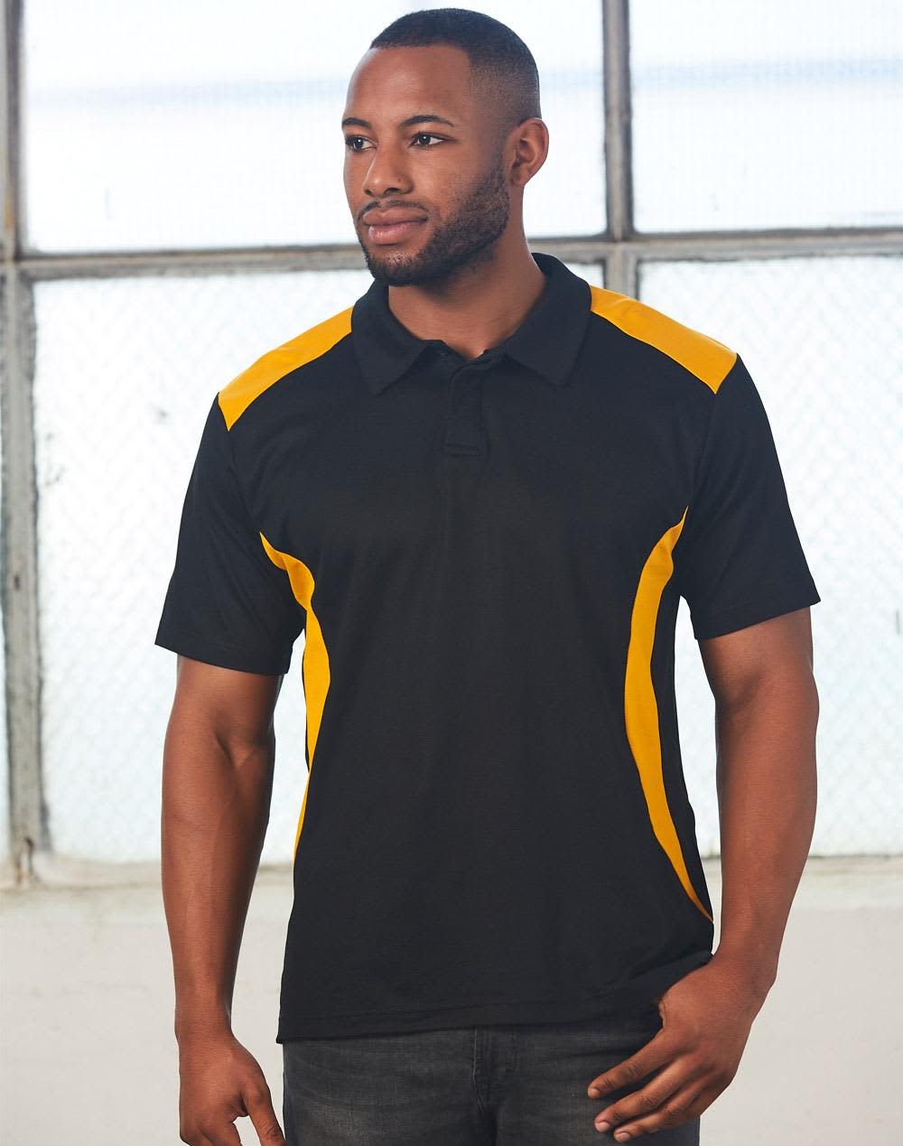 Mens TrueDry Contrast Short Sleeve Polo PS31