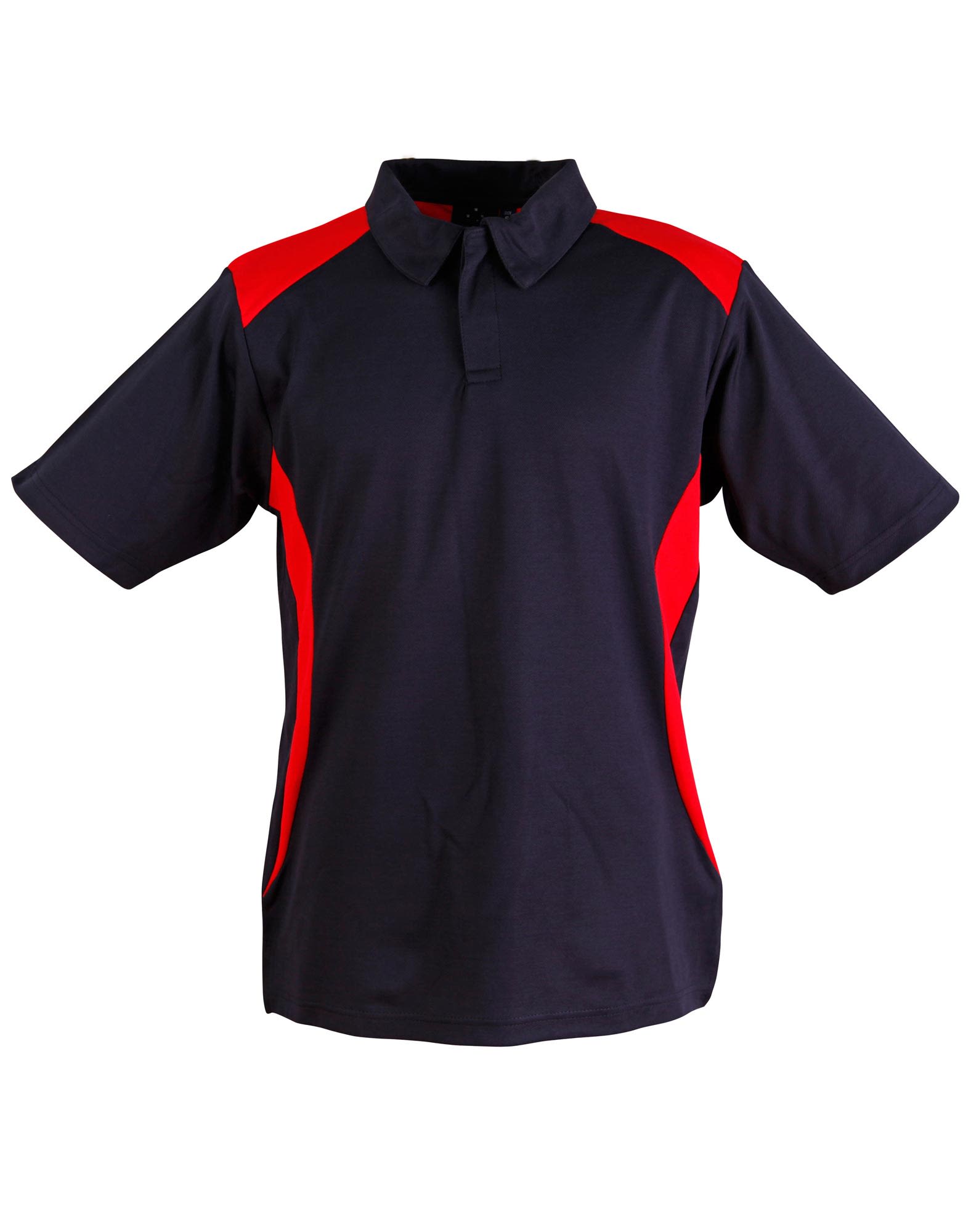 Mens TrueDry Contrast Short Sleeve Polo PS31 | Navy/Red